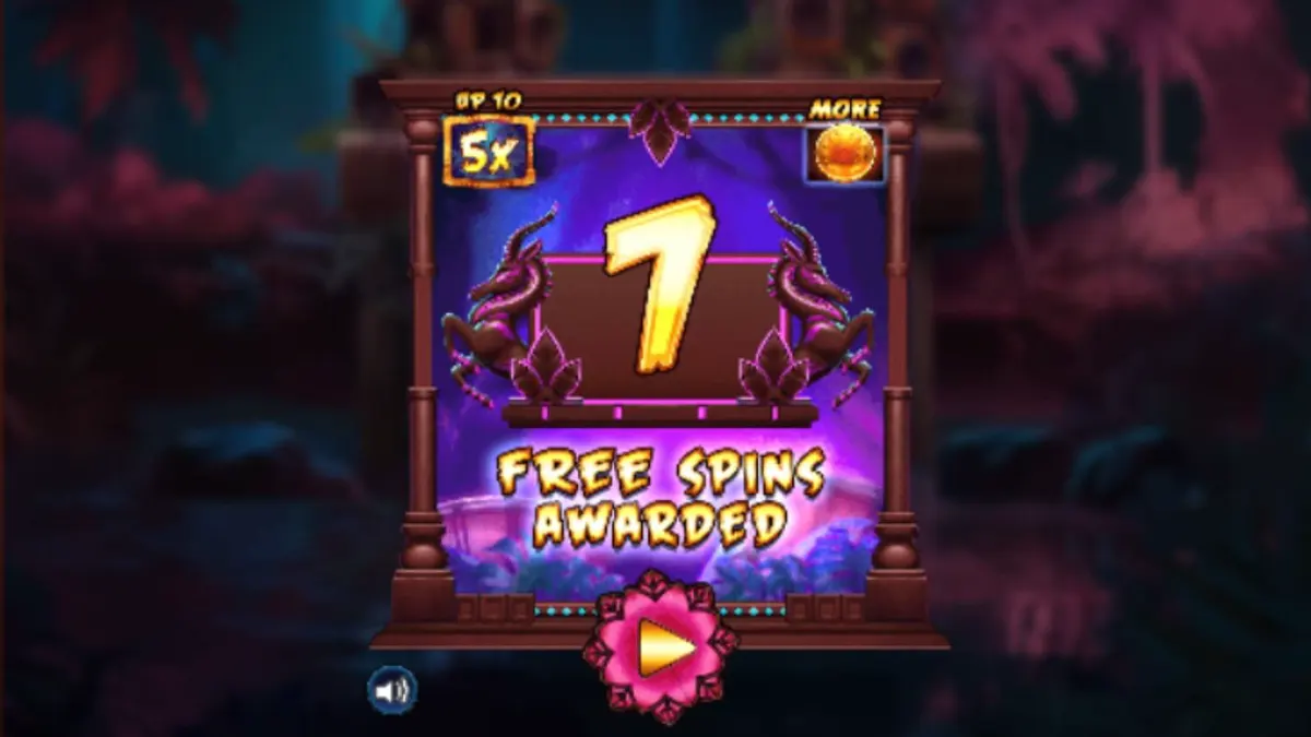 Tampilan visual slot Kongo Bongo dengan tema hutan tropis dan gorila